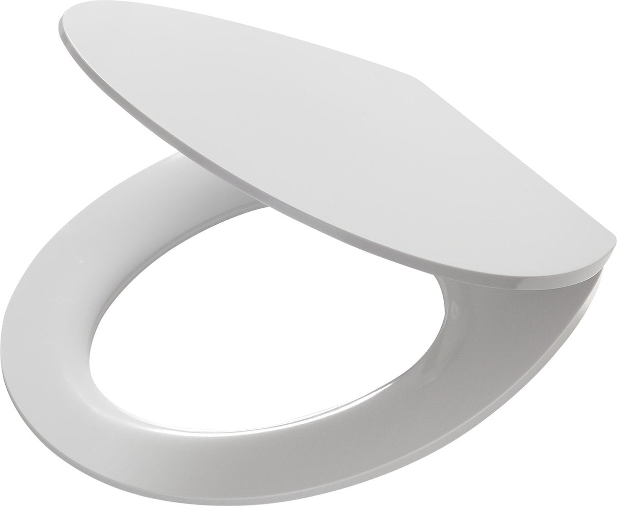 Tiger Blade - Abattant WC - Abattant WC avec couvercle - Fermeture amortie - Fonction Easy Clean - Duroplastique - Blanc