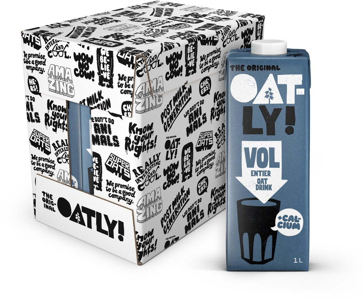 Ouah ! boisson à l'avoine complète - 6 pièces - (6l) - lait végétal longue conservation - complet - pack économique