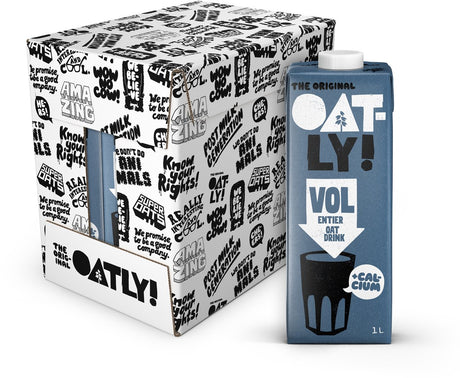 Ouah ! boisson à l'avoine complète - 6 pièces - (6l) - lait végétal longue conservation - complet - pack économique