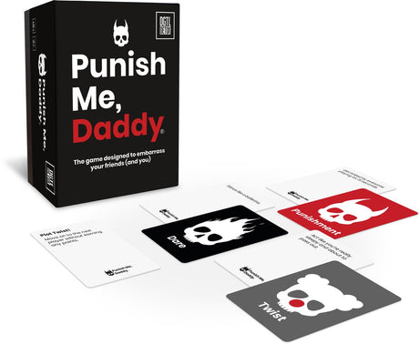 Dgtl Detox Punish Me, Daddy - Jeu de cartes hilarant pour adultes - Jeu de société Action ou Vérité avec rebondissements - 2-4 joueurs - Version anglaise