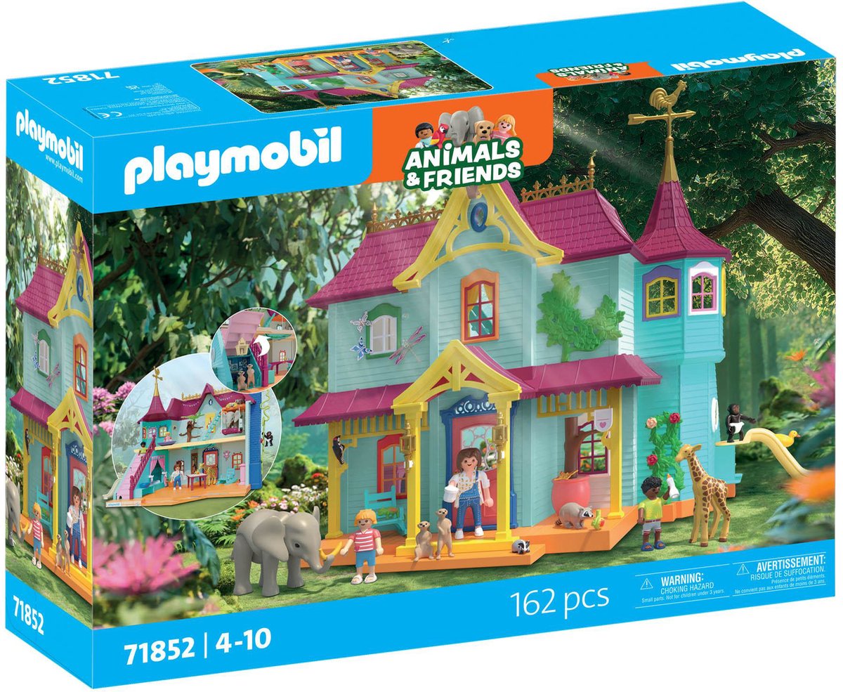 Playmobil 71852 maison d'animaux animée