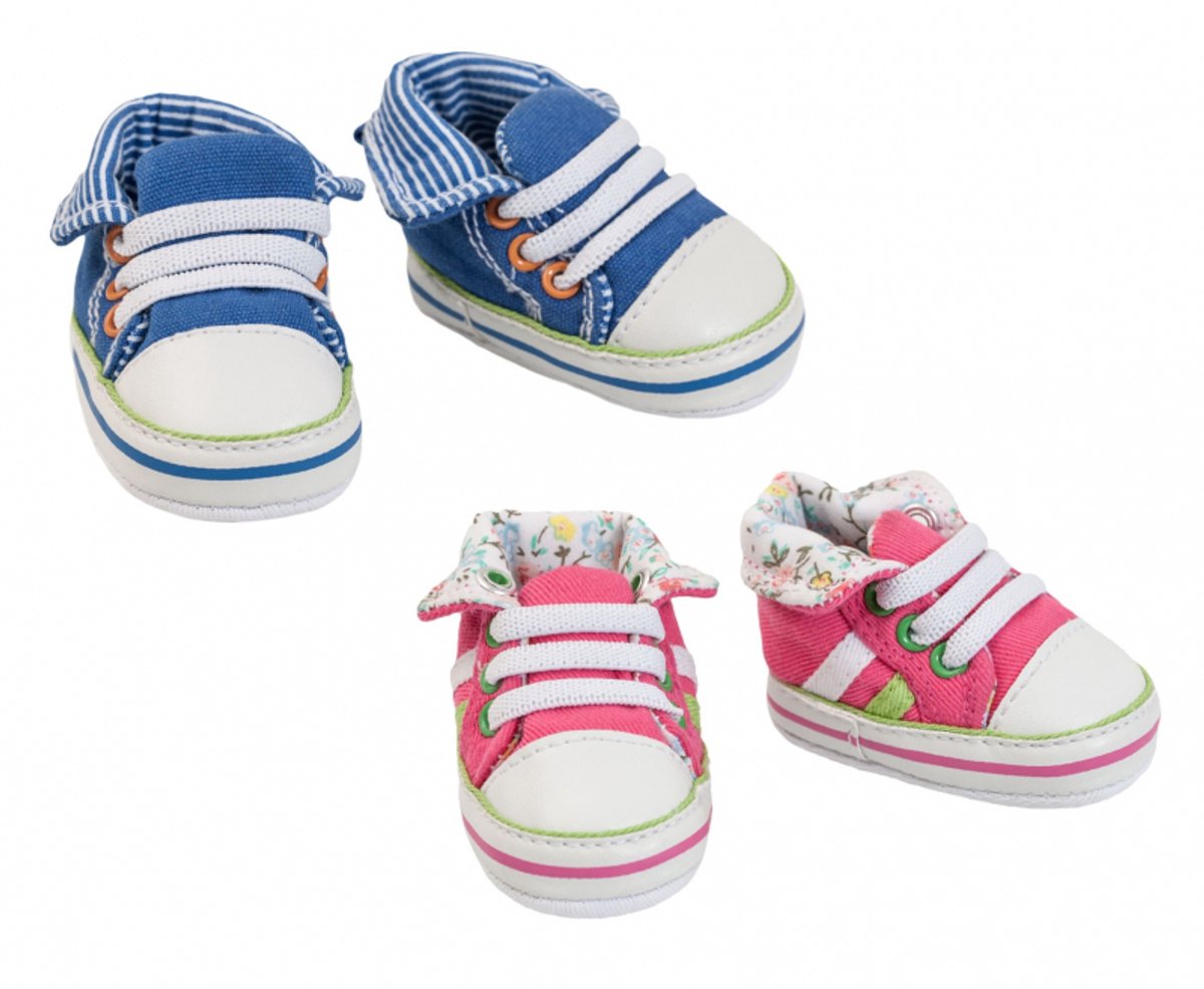 Chaussures de poupée Heless baskets roses, 38-45 cm