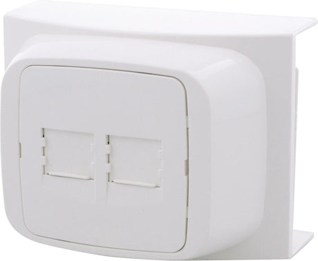 Attema k40 prise tel données cat5 2x8 broches blanc polaire