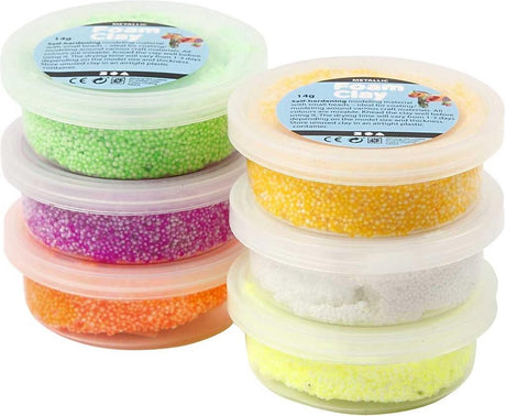 Argile Foam ®, couleurs printanières, 6x14 gr 1 boîte