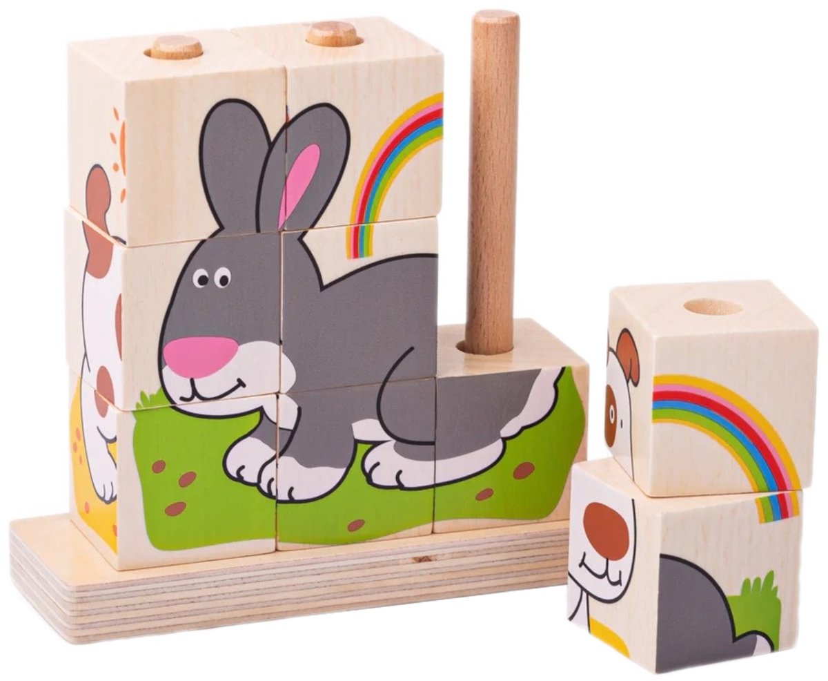 Blocs à empiler pour animaux de compagnie Bigjigs.