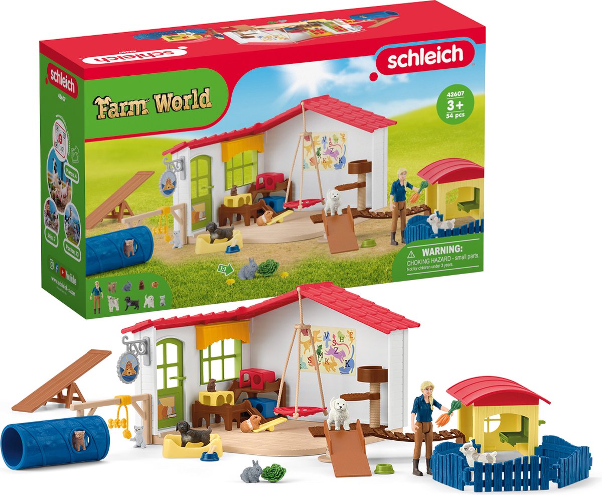 Schleich Farm World - Hôtel pour animaux - Jouets de ferme, hôtel - 42607