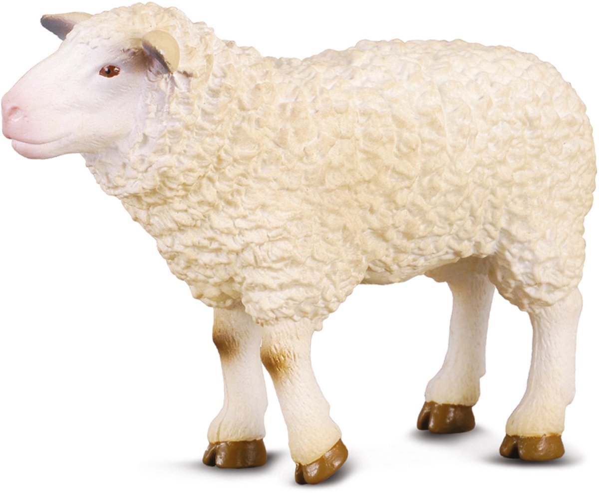 Figurine Collecta - mouton - (m) - animaux de la ferme - peint à la main - miniature
