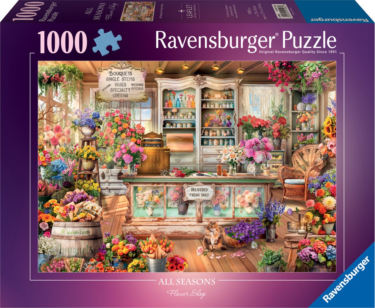 Ravensburger puzzle toutes saisons fleuriste 1000 pièces