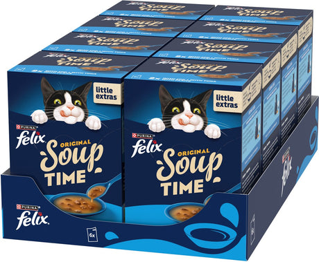 Soupe Felix sélection de poisson - nourriture humide pour chat - 48 x 48 g