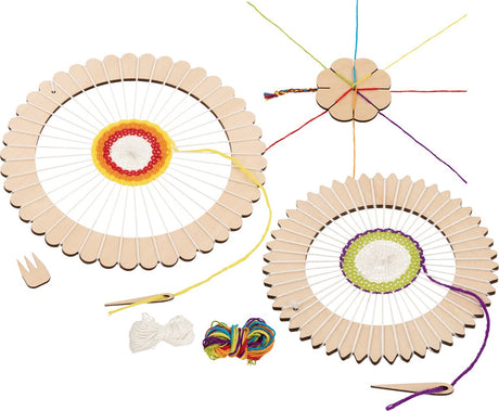 Goki Wooden Loom autour et ensemble d'artisanat de tresse