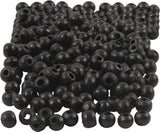Creativ company cc perles en bois 5 mm noir 150 pièces