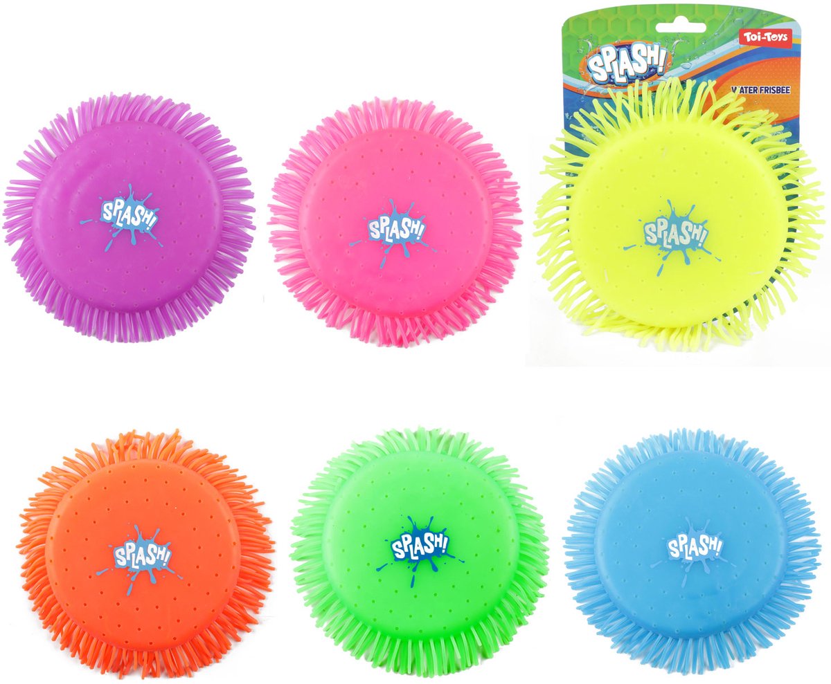 Frisbee à eau Splash puffer 18cm 6ass (1 pièce)