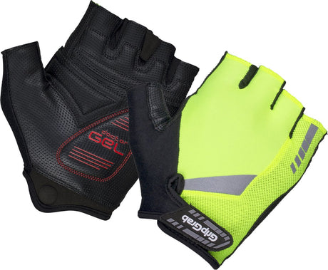 Gripgrab - gants de cyclisme d'été à doigts courts rembourrés progel gants de cyclisme avec rembourrage - jaune haute visibilité - unisexe - taille XL