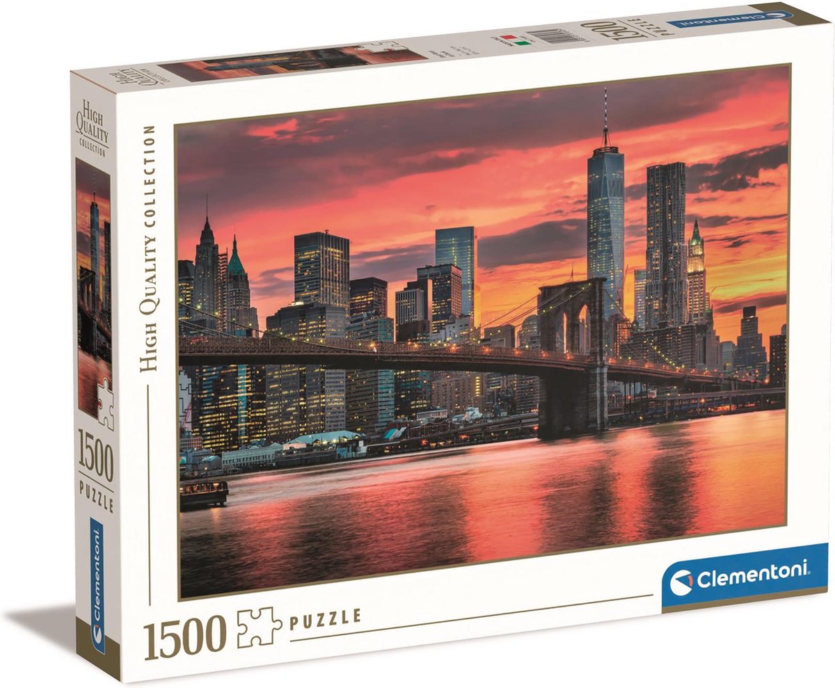 Clementoni puzzle rivière facile au crépuscule, 1500 pcs.