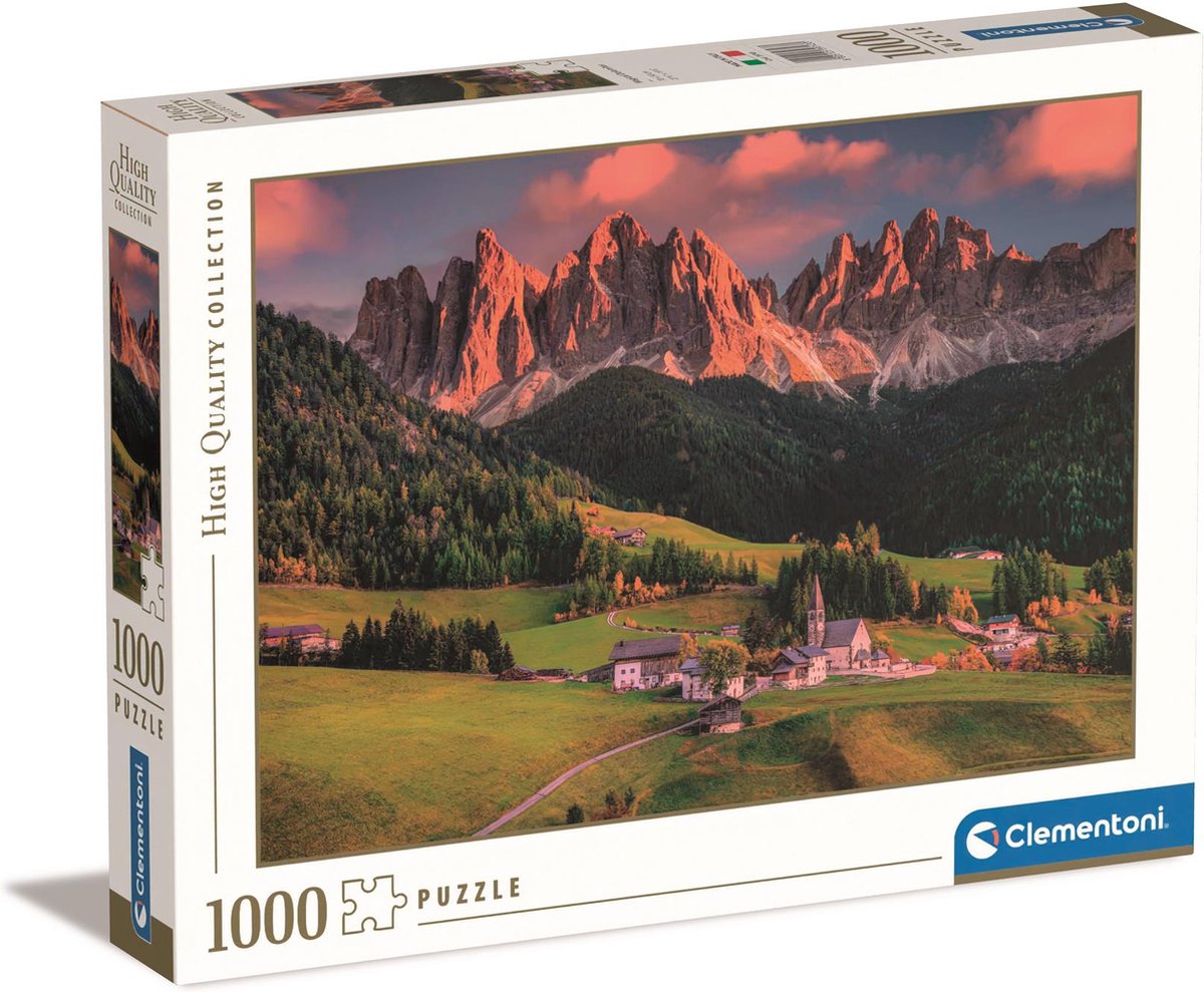 Clementoni - puzzle - 1000 pièces - dolomites magiques - puzzle pour adultes