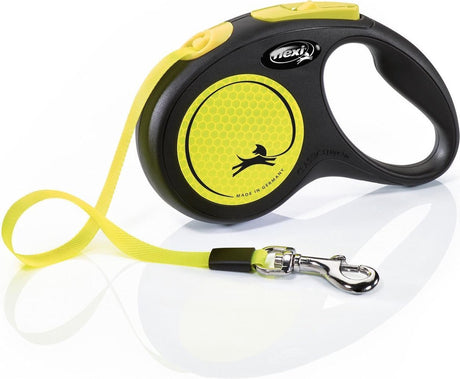 Ligne rétractable Flexi nouveau ruban néon classique noir jaune