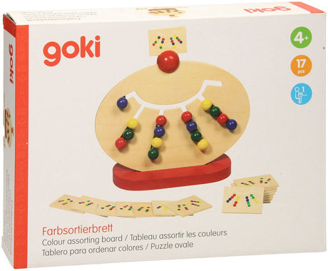 Jeu de classement des couleurs Goki 23x28cm, avec 16 exemples d'images, 4+ 4