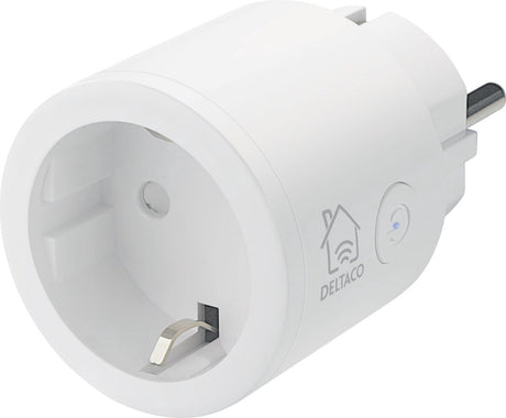 Deltaco smart home 1x prise sans fil intelligente - WiFi - 10a - 2400w - minuterie - blanc