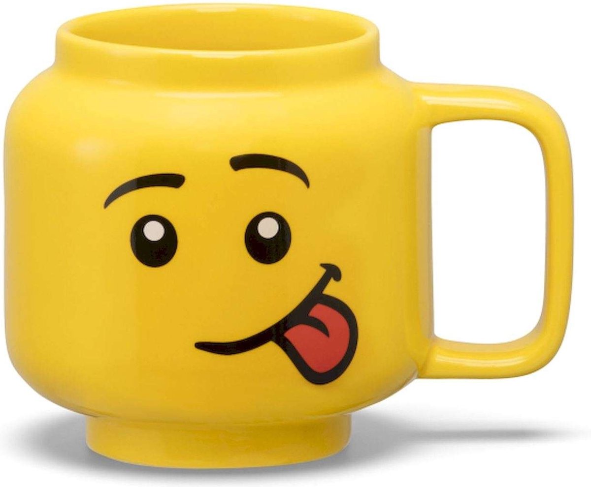 Lego - mug en céramique tête idiote 255 ml - faïence - jaune