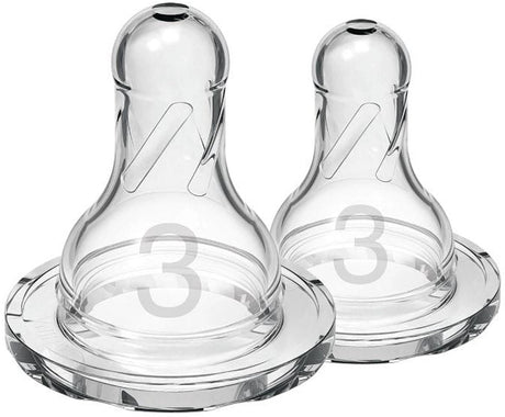 Dr. brown's options+ tétine de biberon - phase 3 - biberon à col étroit - 2 pièces