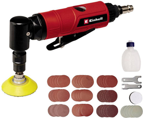 Meuleuse d'angle pneumatique Einhell tc-pa 50 - ø50 mm - 20 000 t min - incl. Ensemble de papier de verre de 50 pièces