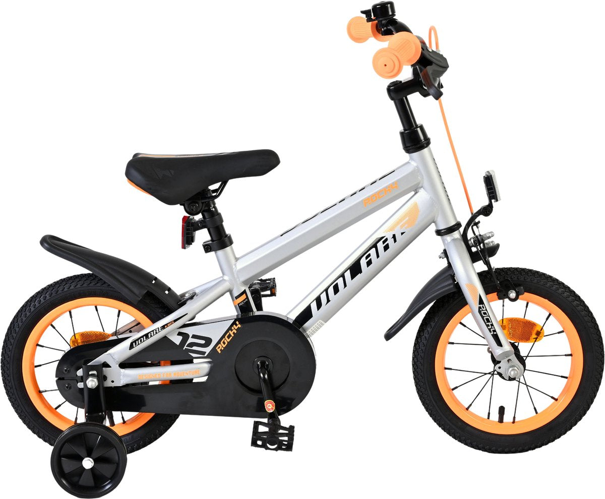Volare Rocky Children's Bicycle - Boys - 12 pouces - Gray