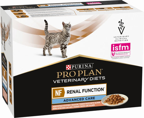 Pro plan régimes vétérinaires félin nf fonction rénale 10x85 g - nourriture pour chat - saumon
