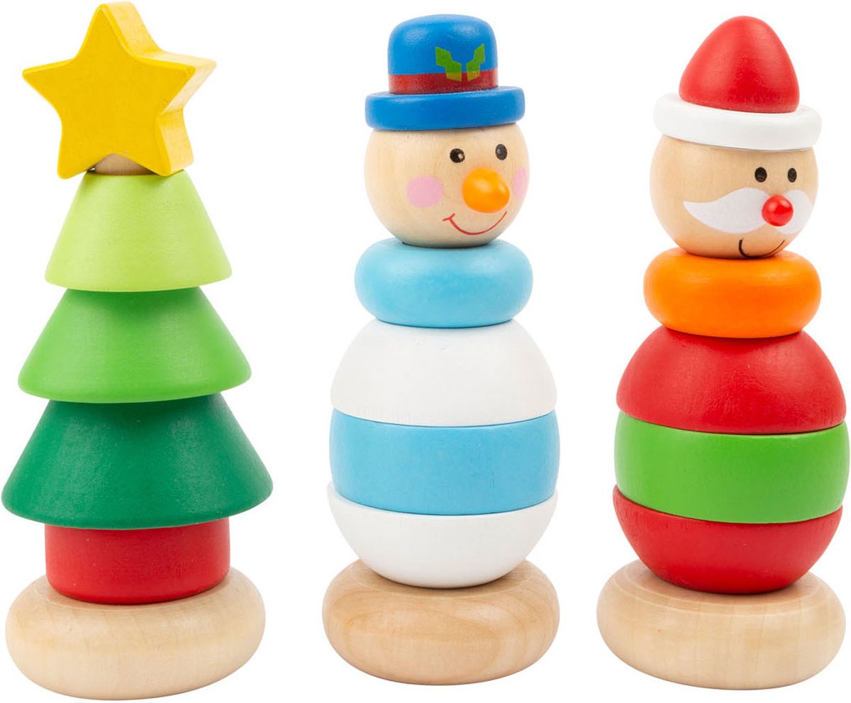 Small foot - tour à empiler en bois, figurine de Noël, par pièce