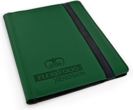 Ultimate guard flexxfolio 360 xenoskin 18 poches - vert