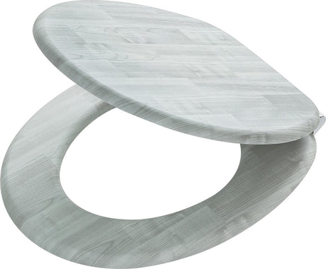 Tiger titan - siège de toilette - siège de toilette avec couvercle - fermeture amortie - mdf - gris