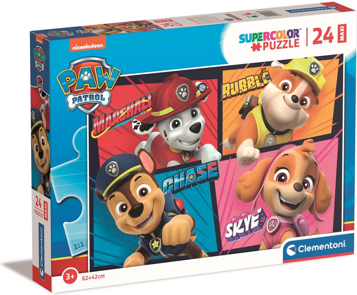 Clementoni maxi puzzle patte patrouille, 24 pcs.
