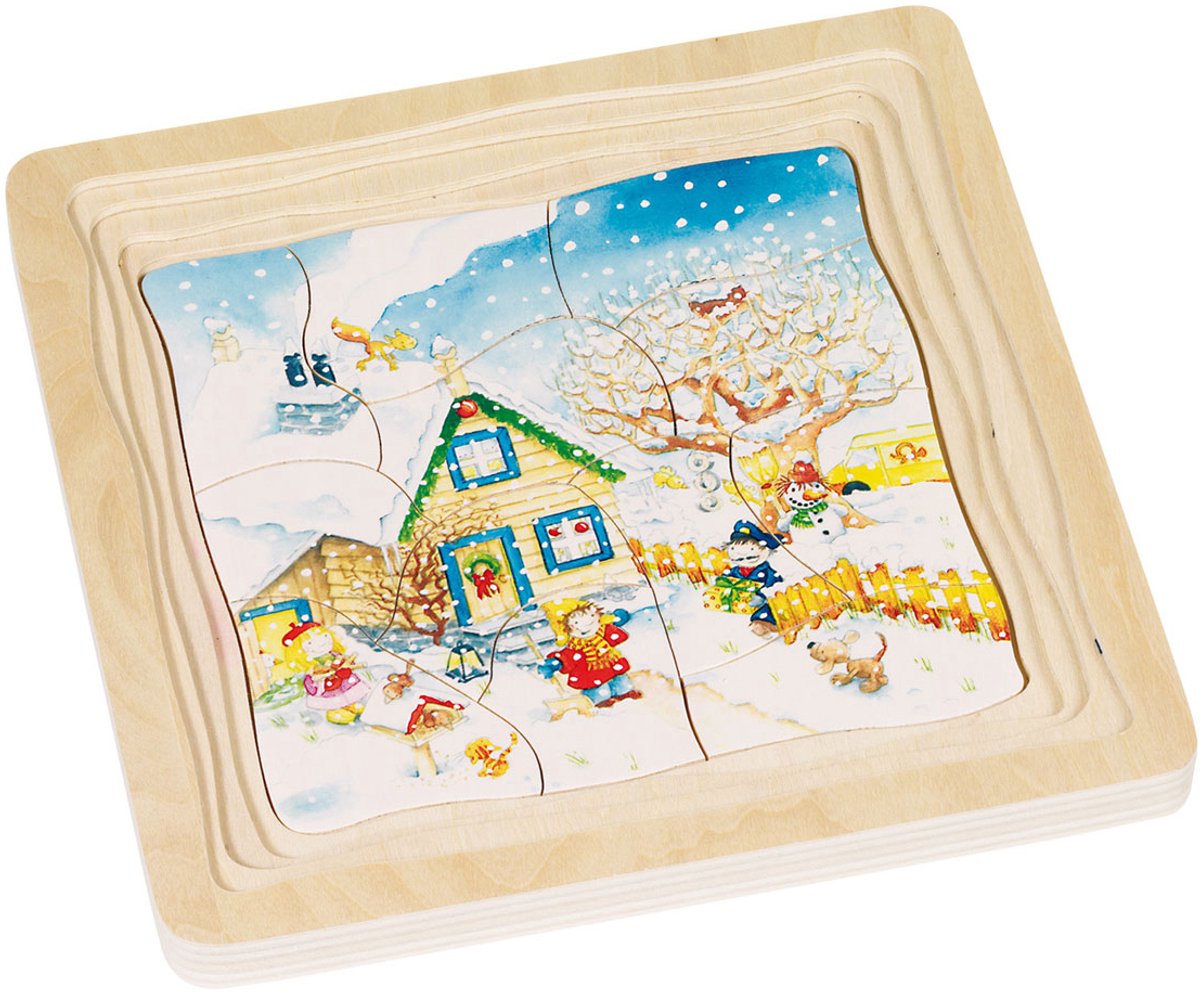 GOKI 4-couches Puzzle Seasons, 54st.