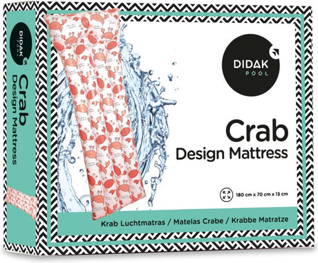 Didak piscine matelas pneumatique crabe - matelas pneumatique - 180x70x13 cm - gonflable