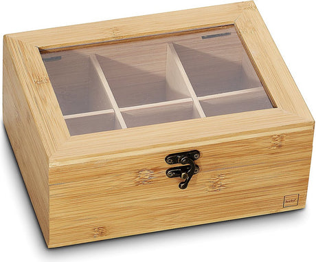 Boîte à thé Kela, bambou, 6 compartiments - | noa