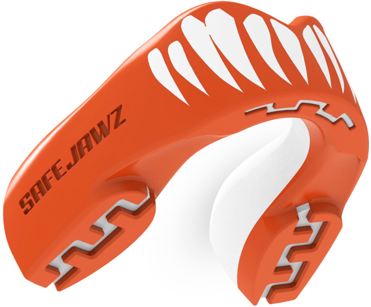 Safejawz protège-dents extro-série viper rouge blanc senior