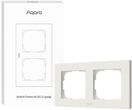 Cadre d'interrupteur Aqara h2 eu 2 gangs (blanc)