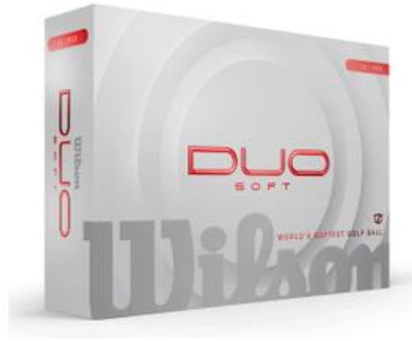 Balles de golf souples Wilson duo 2025 - rouge - 12 pièces