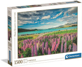 Clementoni puzzle fleurs au lac tekapo, 1500 pcs.