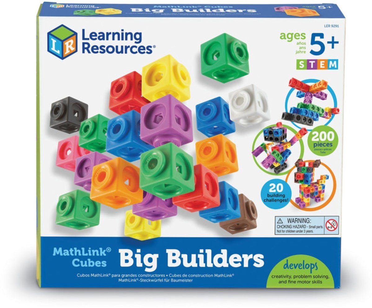 Ressources d'apprentissage cubes mathlinkâ® - jeu de construction xl