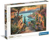 Clementoni puzzle art escaliers vers le port, 1500 pcs.