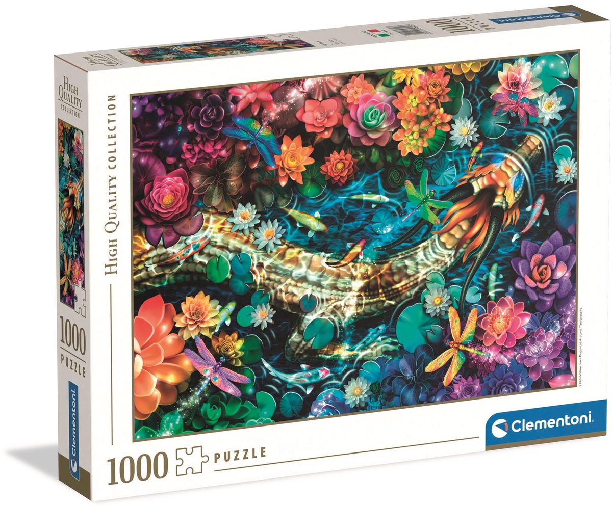 Clementoni puzzle œuvres d'art rivière koi, 1000 pcs.