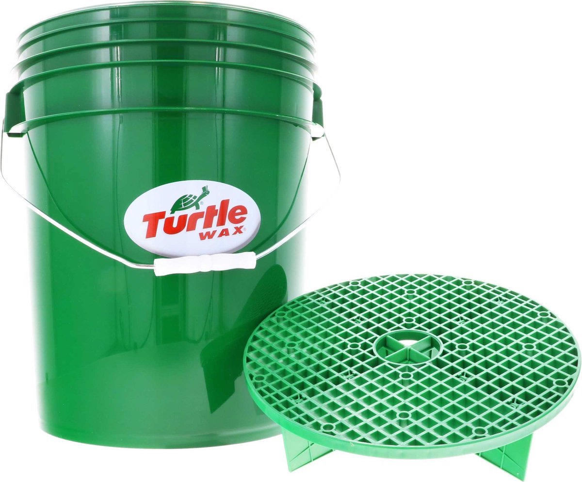 Seau à cire Turtle Smartguard - Seau extra large - 19 litres - Avec Smart Guard - Élimine la saleté du chiffon de nettoyage - La saleté reste au fond du seau