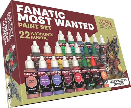 Le peintre de l'armée, fanatique des peintures de guerre les plus recherchés 22 x 18 ml de peinture acrylique, peinture de passe-temps miniature, peinture de qualité pour les jeux de guerre miniatures