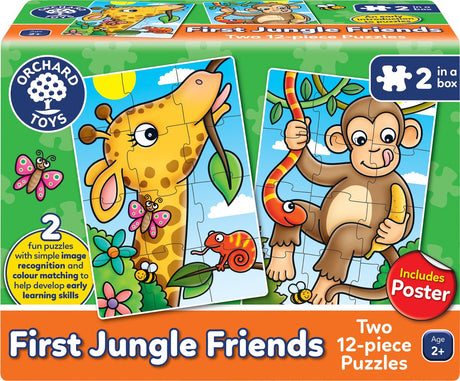 Orchard Toys - Puzzle Premiers Amis de la Jungle - Puzzle sur le thème de la Jungle - 24 pièces de Puzzle - à partir de 2 Ans