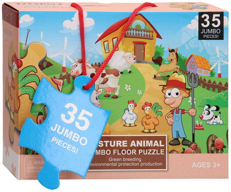Jouets Lobbes, par exemple ferme de puzzle au sol, 35 pcs.