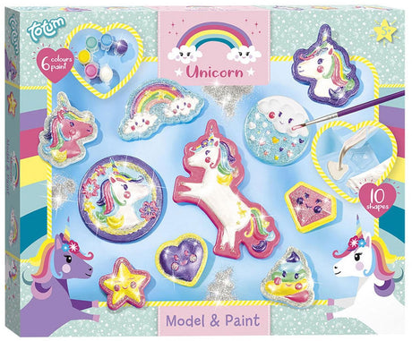Licorne Totum - moulage en plâtre et peinture