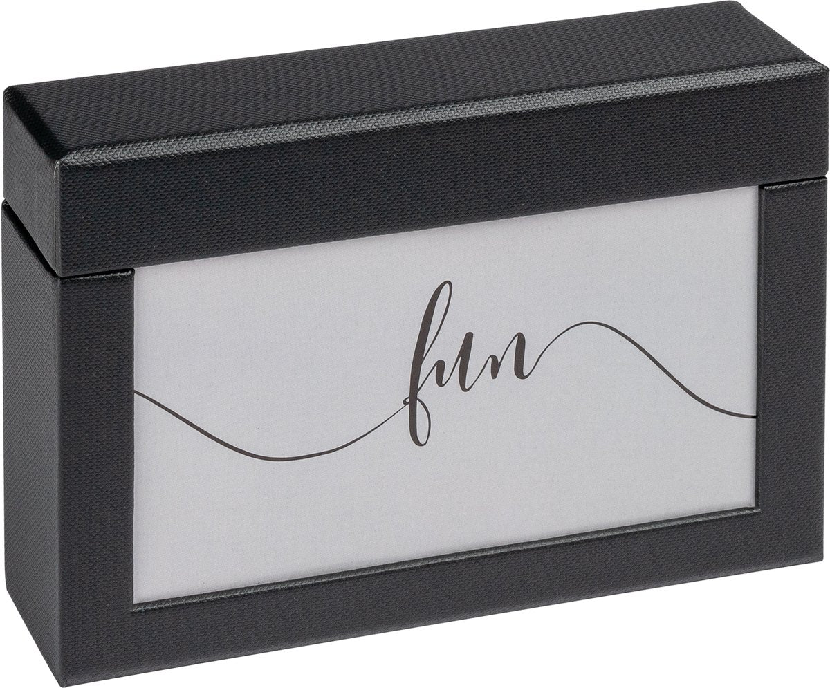 Walther fb-116-b fun - boîte photo avec couvercle - dimensions 11,2 x 16,7 x 3,7 cm - 100 photos 10x15 cm - noir