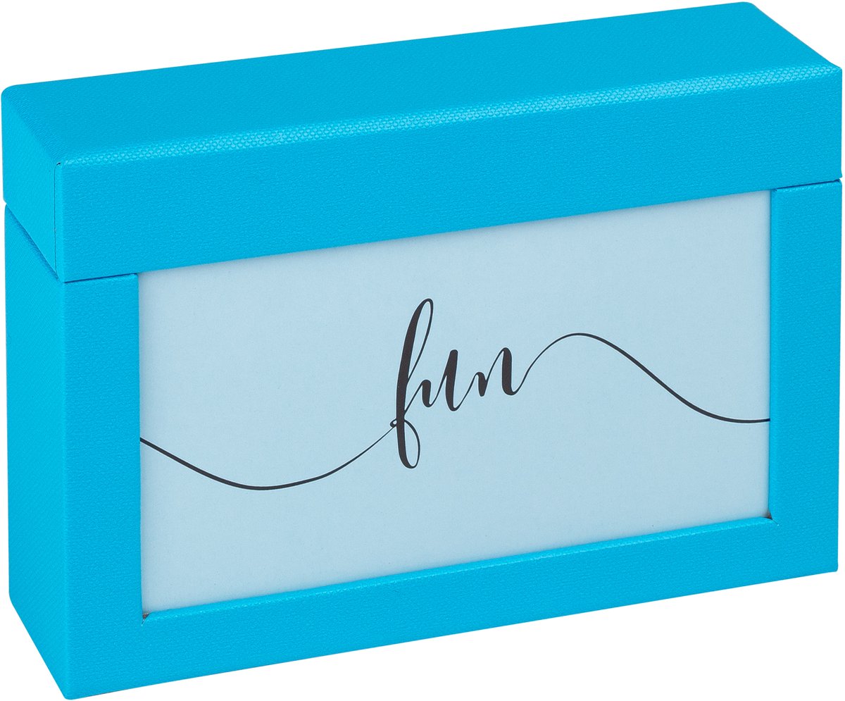 Walther fb-116-u fun - boîte photo avec couvercle - 100 photos 10x15 cm - bleu océan