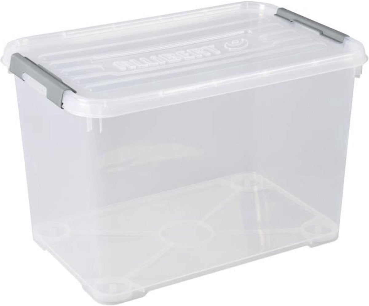 Curver maniable+ boîte de rangement à roulettes 65l