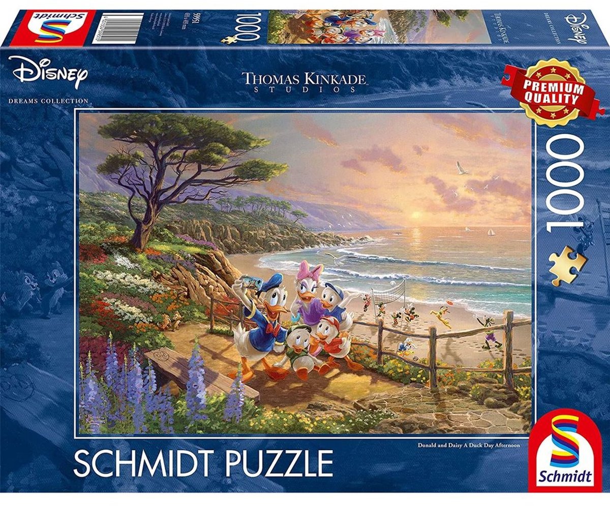 Mickey Mouse Mickey Minnie Mouse Thomas Kinkade Studios - Collection Disney Dreams - Un puzzle d'après-midi de jour de canard multicolore